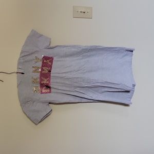 DKNY flip sequin hoodie dress